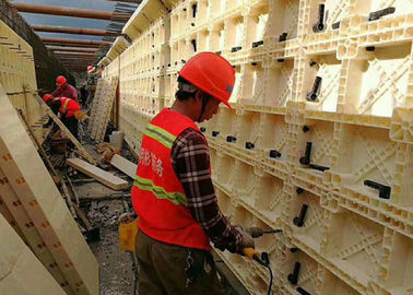 Porcellana Cassaforma di plastica modulare del muro di cemento per rendere a canale sotterraneo buona durezza fornitore