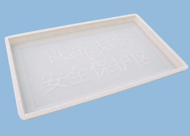 Porcellana Muffe di plastica del blocco in calcestruzzo per rendere a beni durevoli d'avvertimento dei mucchi 100 * 60 * 6cm fornitore